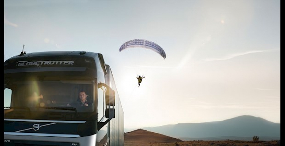 Kadr z filmu &quot;The flying passenger&quot;