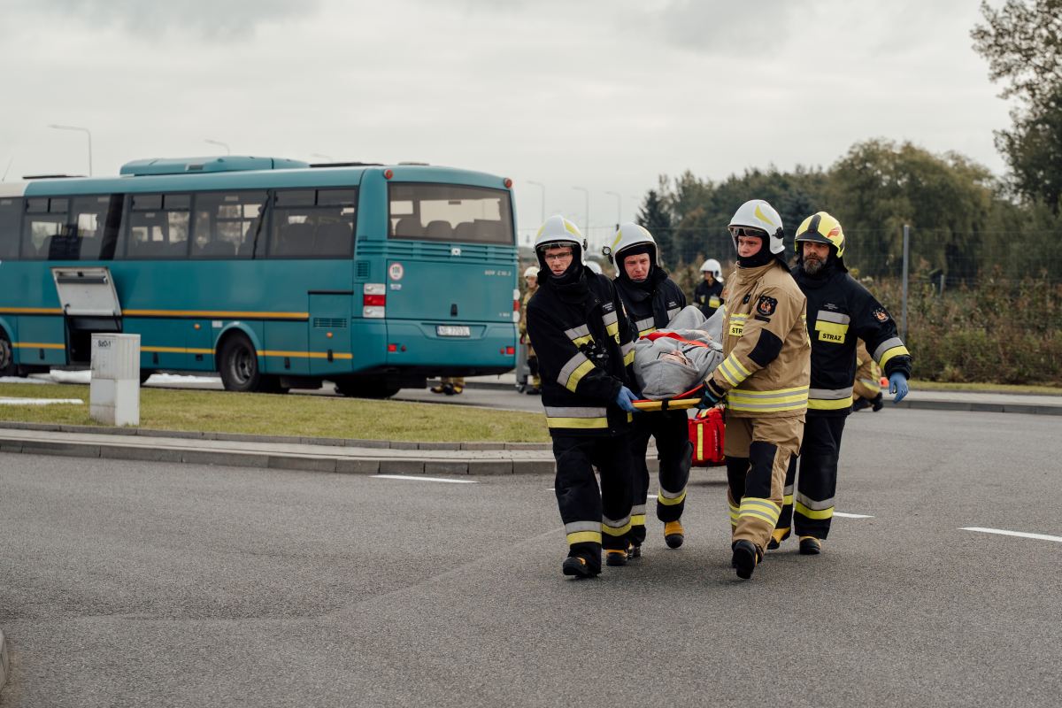 MOL Polska Straż Pożarna Ćwiczenia Stacja Paliw