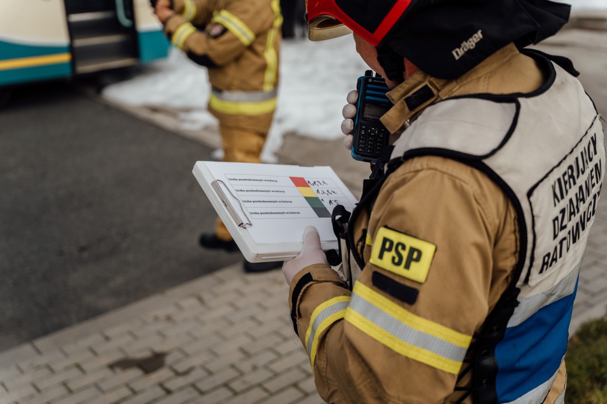 MOL Polska Straż Pożarna Ćwiczenia Stacja Paliw