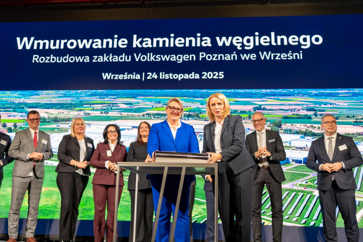 Volkswagen Wmurowanie Kamienia Węgielnego eCrafter Poznań Września
