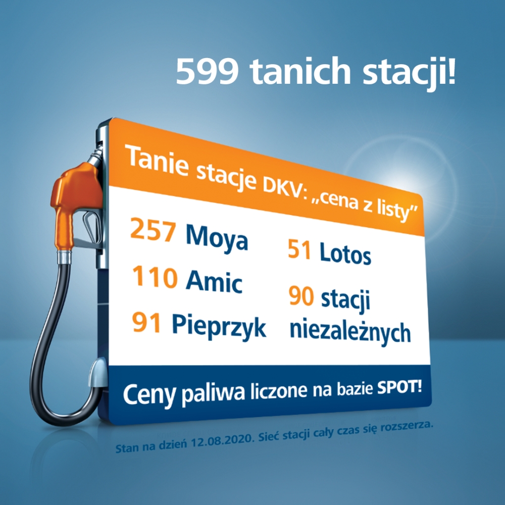 599 tanich stacji w polskiej sieci DKV